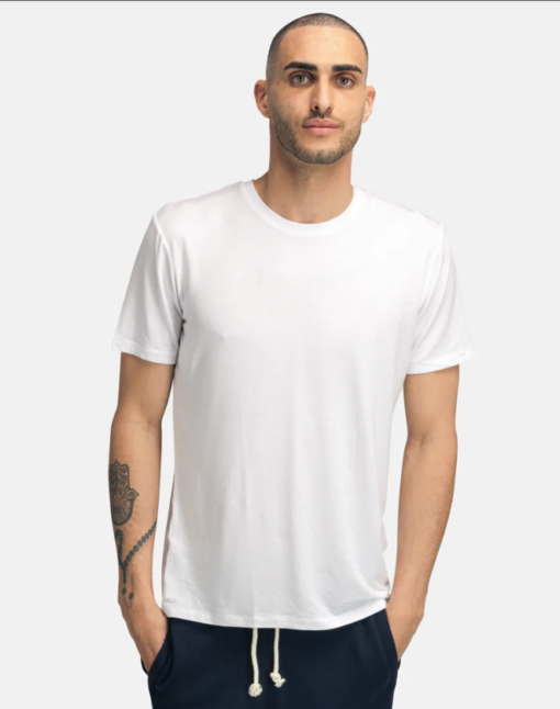 M Softboost Crew T-Shirt "White" - Tufte Wear