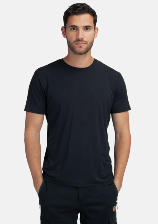 M Softboost Crew T-Shirt "Black" - Tufte Wear
