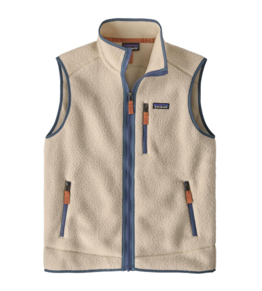 M Retro Pile Vest "Dark Natural w/Utility Blue" - Patagonia