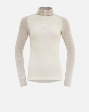 Duo Active Merino 205 Z. Neck Wmn "Raw White" - Devold