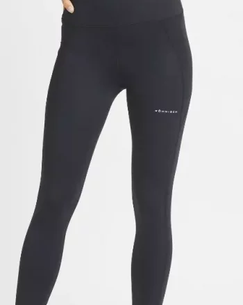 Flattering Curved High Waist Tights "Black" - Röhnisch