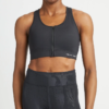 Essential zip sportsbra "black"- Røhnisch