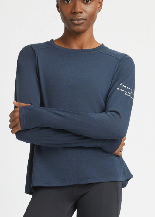 Clara relaxed long sleeve "space navy" - Røhnisch