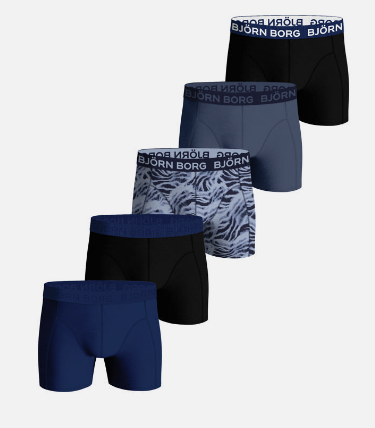 5p Cotton Stretch Boxer "Multipack 6"- Bjørn Borg