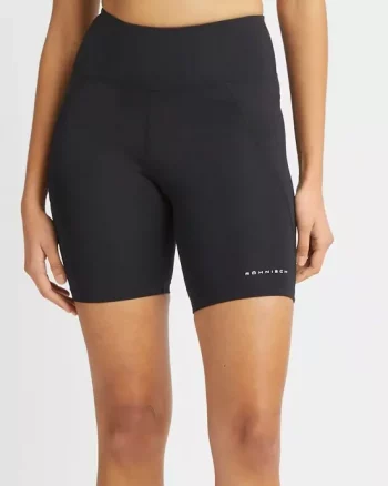 Flattering high waist bike tights "black"- Røhnisch