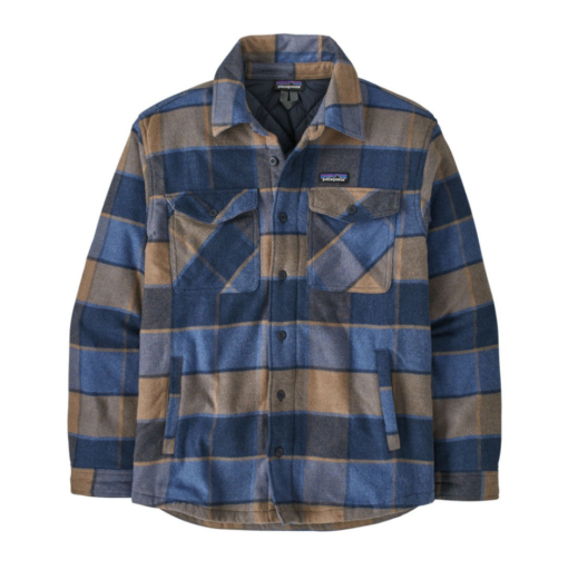 M`s LW Insulated Fjord Flannel Shirt "William: Smolder Blue" - Patagonia