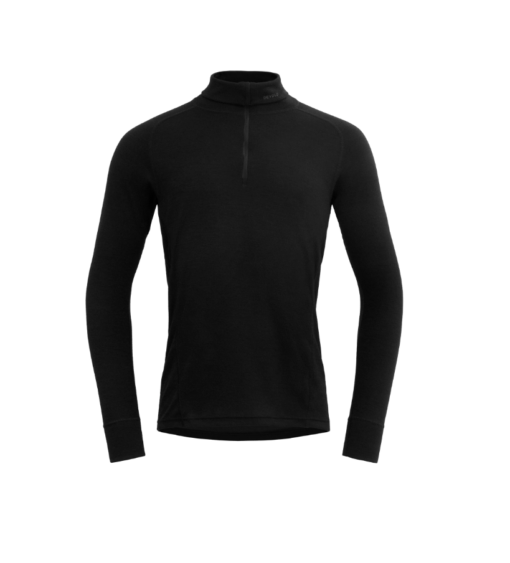 Duo Active Merino 205 Zip Neck Man "Black/Black" - Devold