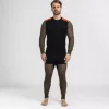Woolnet Hybrid Crewneck M´s "Jet Black/Tarmac/Gold Flame" - Aclima