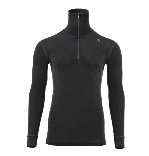 Warmwool Polo M´s "Jet Black" - Aclima