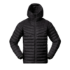 rabot Light Down Jacket Hood Men "Black" - Bergans