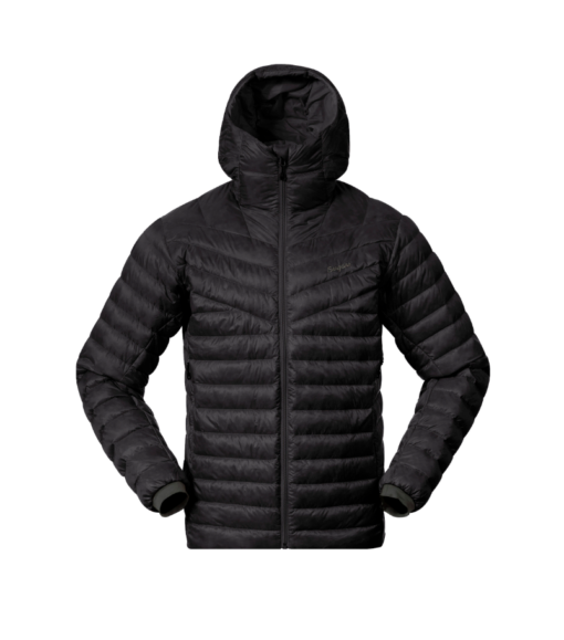 rabot Light Down Jacket Hood Men "Black" - Bergans