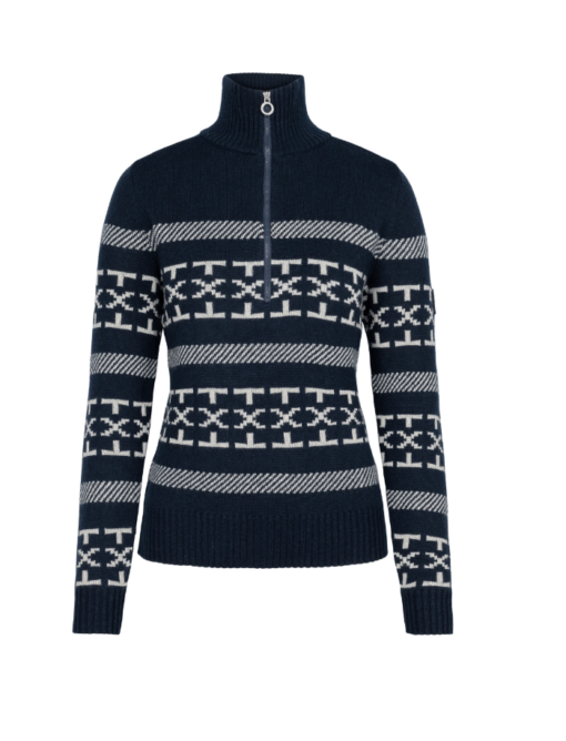 Dalsbygda Woolmix Halfzip Sweater "Dark Blue" - Johaug