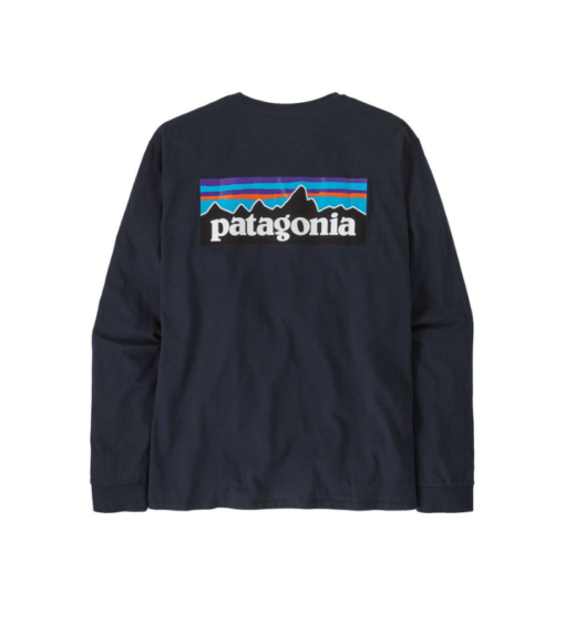 M's L/S P-6 Logo Responsibili-Tee "New Navy" - Patagonia