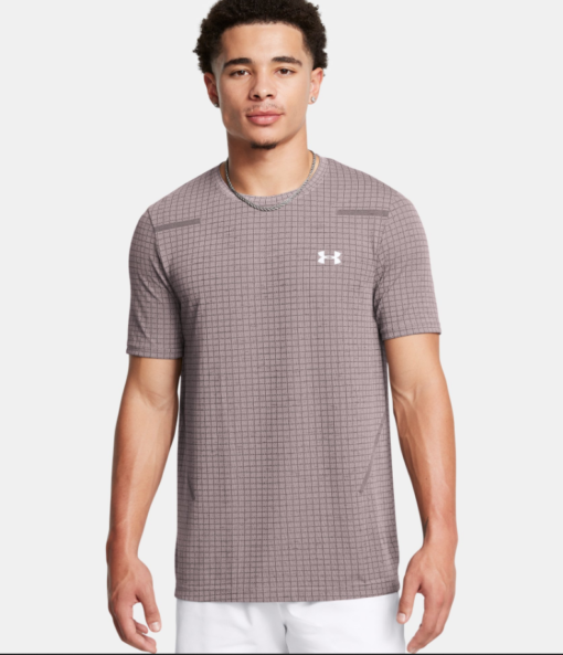 Vanish Seamless Grid SS "Tetra Gray" - Under Armour