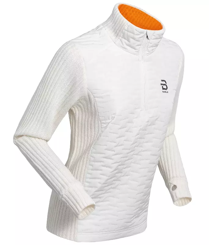 Halfzip Comfy 2.0 Wmn "Snow White" - Dæhlie