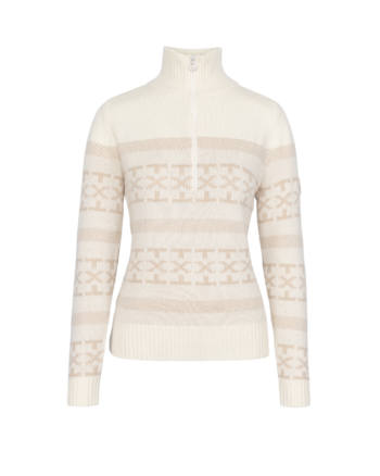 Dalsbygda Woolmix Halfzip Sweater "Tofu White" - Johaug