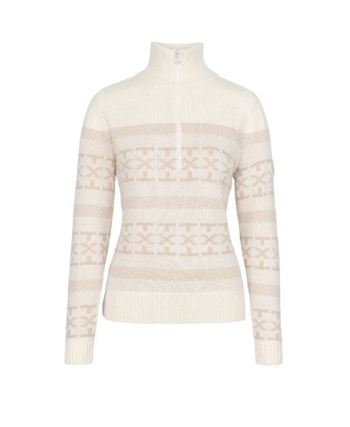 Dalsbygda Woolmix Halfzip Sweater "Tofu White" - Johaug