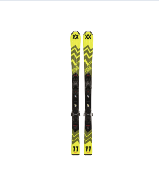 Racetiger JR Yellow + 4.5 mot JR BLK 100-120 - Völkl