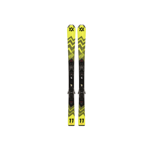 Racetiger JR Yellow + 4.5 Vmot JR BLK 80-90 - Völkl