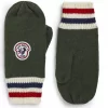 Pascale knitted mitt "olive" - Les Arcs