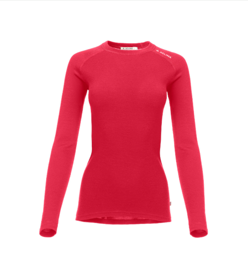 WarmWool Crewneck wmn "Jester red" -Aclima