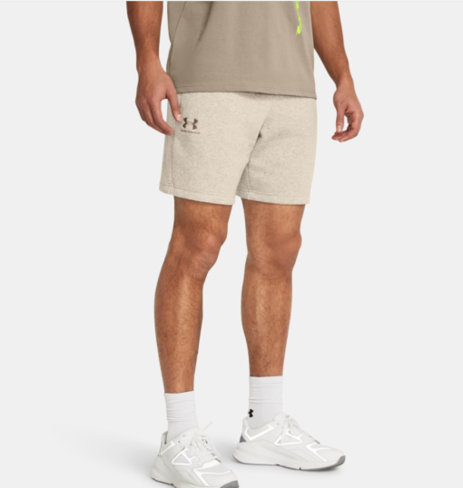 Icon Fleece Shorts "Timberwolf Taupe" - Under Armour