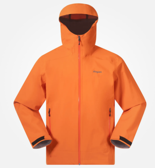 Essentials Shell 2.5L Jacket Men "Alert Orange" - Bergans