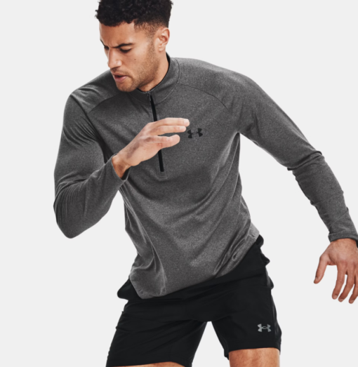 Tech 2.0 1/2 Zip "Carbon Heather" - Under Armour