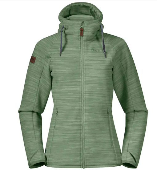 Hareid fleece w jacket "Jade green"- Bergans