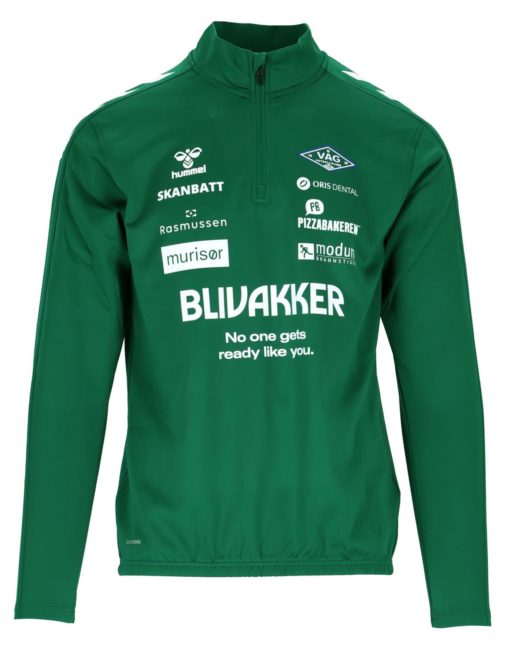 Hmlcore XK Half zip Poly Sweat Senior "evergreen"- Hummel