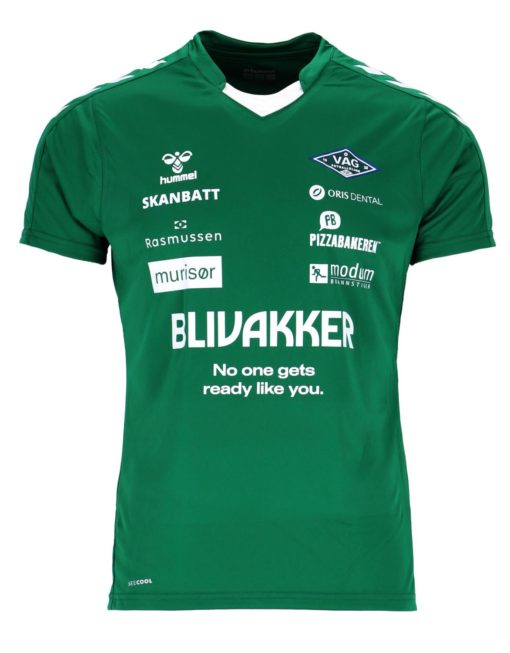 Hmlcore Xk Poly Jersey S/S junior "evergreen"- Hummel