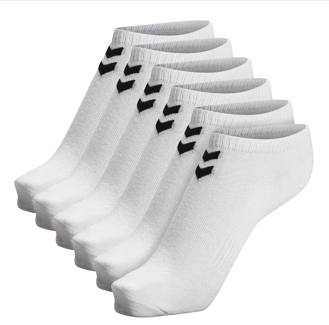 Hummel hml CHEVRON 6-PACK Ankle Socks "White/White"