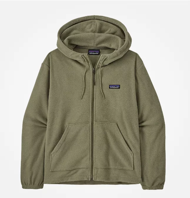 W´s Micro D Fleece Hoody "River Rock Green" - Patagonia