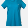 Rabot Emblem Wool Tee Women "Aqua Lagoon" - Bergans