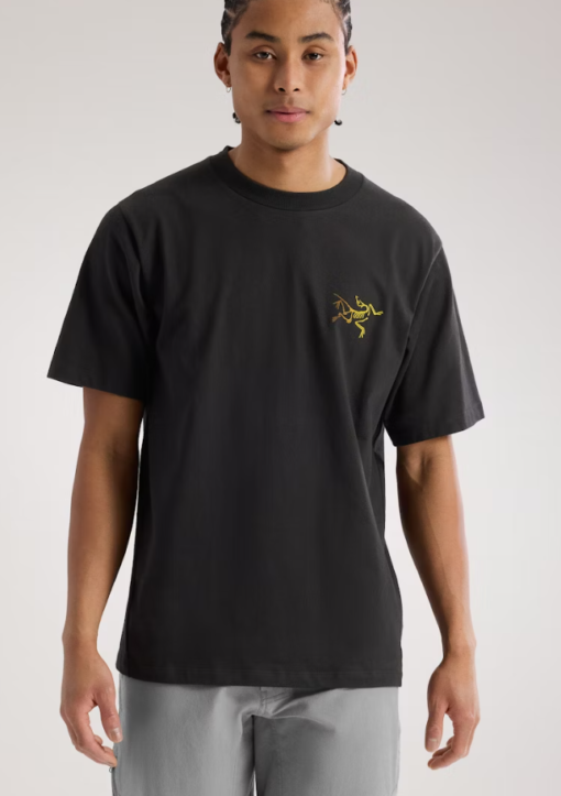 Kragg Cotton Logo SS M "24K Black" - Arcteryx