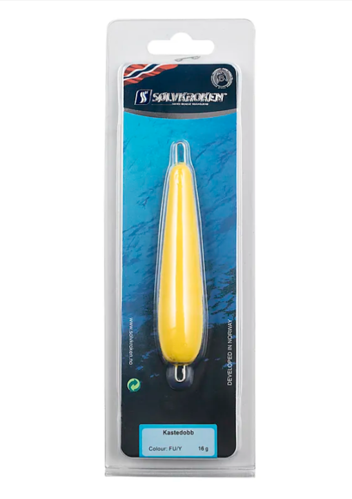 Kastedobb "Fluor Gul" 16g - Sølvkroken