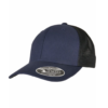 Flexfit 110 Structured Canvas Trucker OS "Navy/Black" - Flexfit