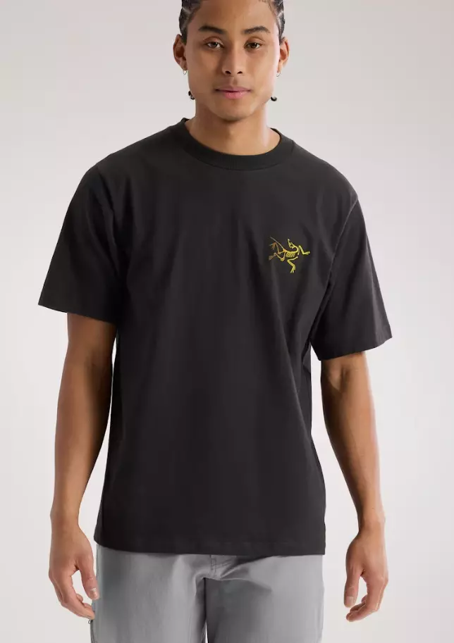 Kragg Cotton Logo SS M "24K Black" - Arcteryx