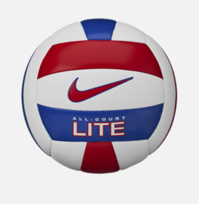 Nike All Court Lite Volleyball deflated "WHITE/UNIVERSITY RED/GAME ROYAL/UNIVERSITY RED"