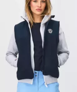 Sabine Teddy Vest Dame "Navy" - Les Arcs