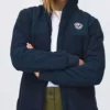 Sabine Teddy Jacket Dame "navy" - Les Arcs