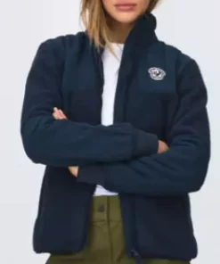 Sabine Teddy Jacket Dame "navy" - Les Arcs