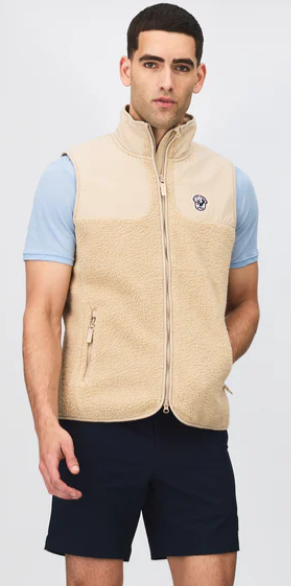 Simon Teddy Vest Herre "sand"- Les arcs