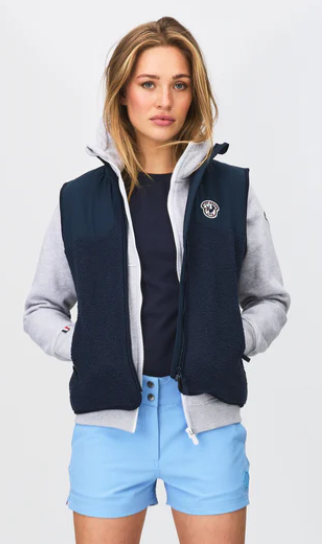 Sabine Teddy vest dame "navy"- les arcs
