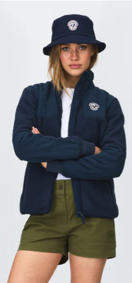 Sabine Teddy Jacket dame "navy"- les arcs