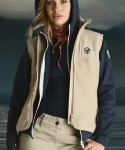 Sabine Teddy vest dame "Sand"-Les arcs