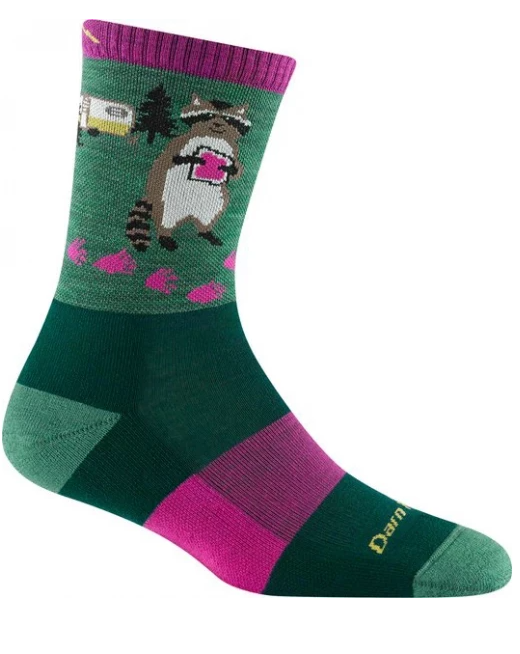 Critter Club W Micro Crew Lightweight with Cushion "Moss" - Darn Tough