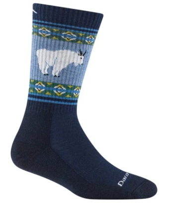 Vanna Grizzle W Boot Midweight Hiking Sock Cushion "Goat Blue" - Darn Tough