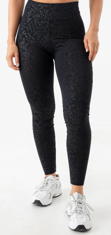 Leo Emboss HW Tights "black"- Røhnisch