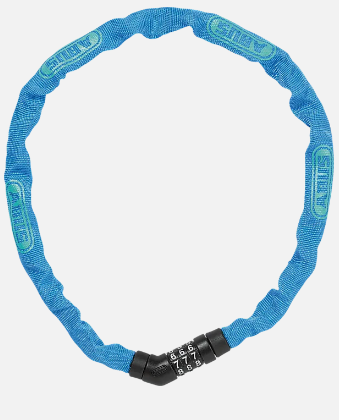 Kjettinglås 4804C/75cm Combo (Level 3) "Blue" - Abus